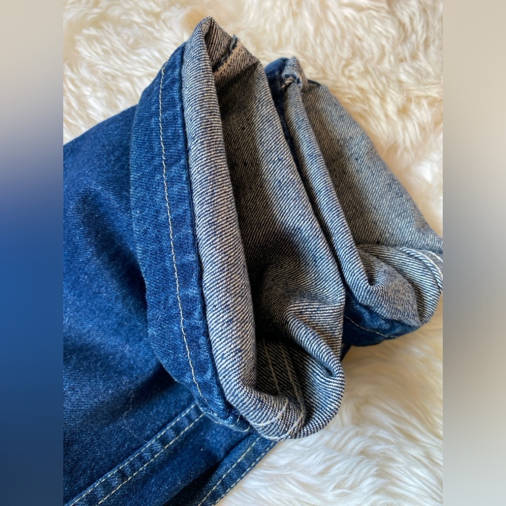 SOLD!💥Vintage High-Rise Flattering Chic Mom Jeans, Dark Wash, 80s 90s, 34 Waist - Picture 12 of 13